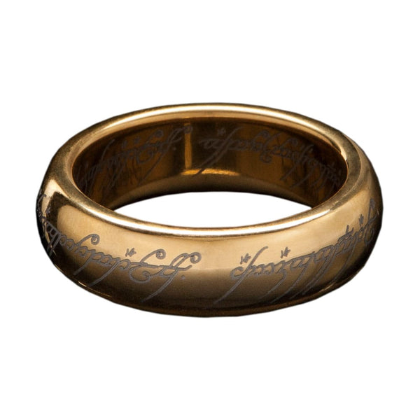 Lord of the Rings Tungsten Ring The One Ring (gold plated) Size 9