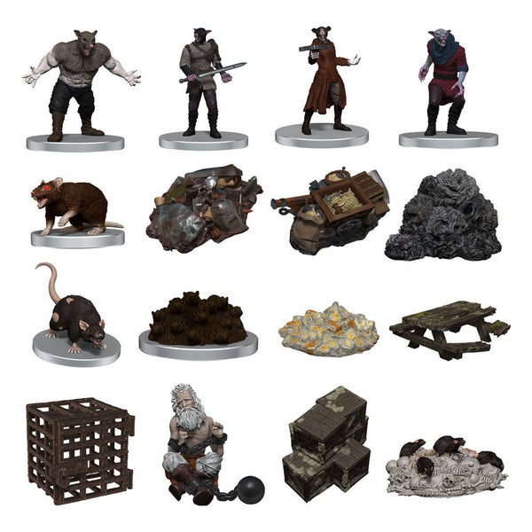 D&D Icons of the Realms pre-painted Miniatures Adventure in a Box - Wererat Den