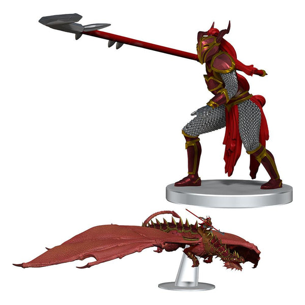 D&D Icons of the Realms Dragonlance pre-painted Miniatures Red Ruin & Red Dragonnel (Set 25)
